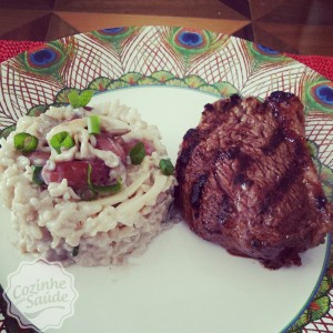 Risotto funcional de cordeiro