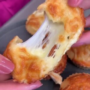 Muffin de frango e queijo