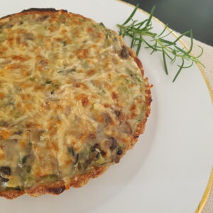Quiche de cogumelos
