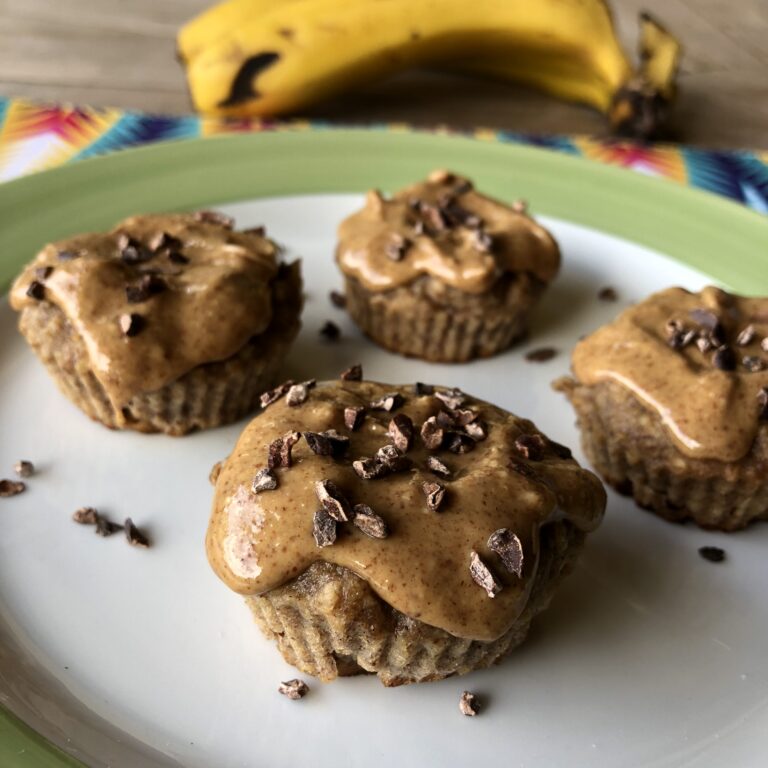 Cupcake De Banana Com Pasta De Amendoim Monica Wagner